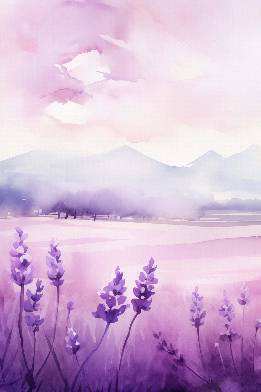 Flores de alfazema — design completo