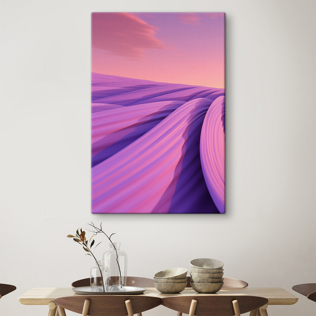 Campo de alfazema abstrato — interior 2