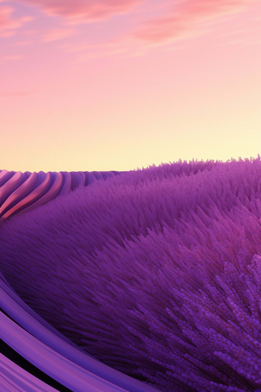 Alfazema ao entardecer — design completo
