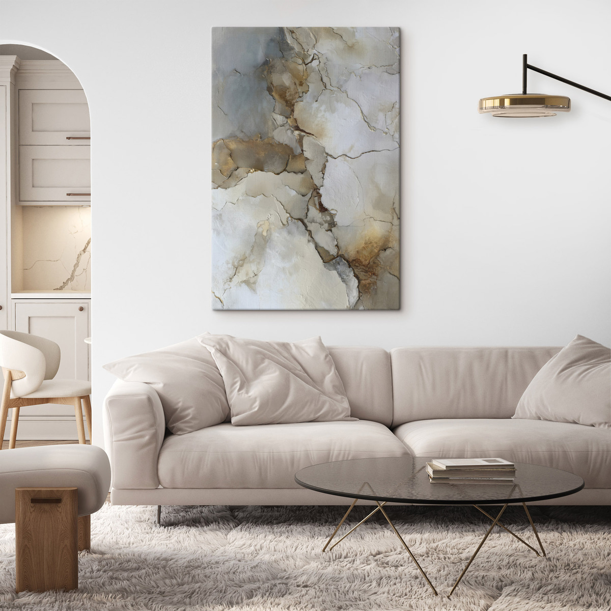 Textura abstrata com fissuras — interior 2
