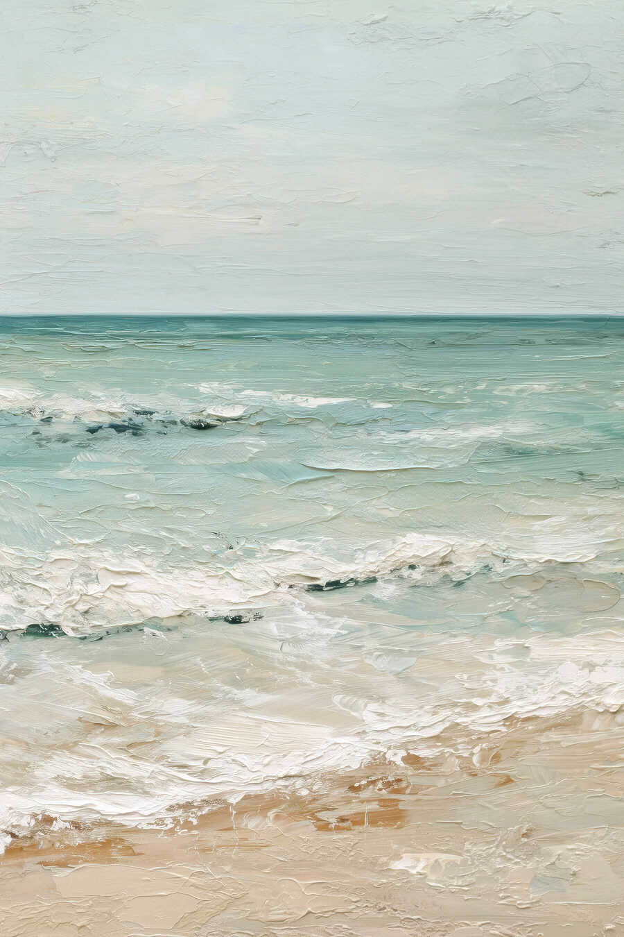 Ondas baixas na praia — design completo