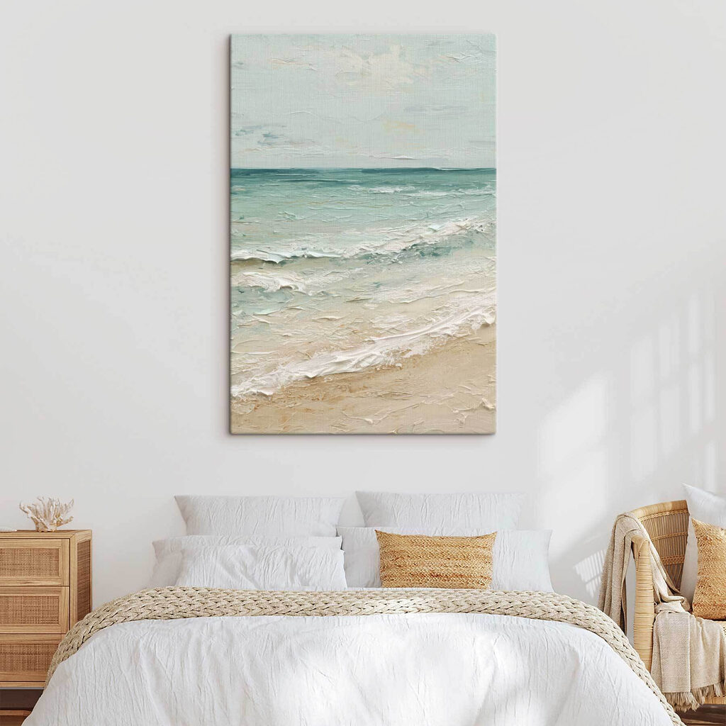 Ondas turquesa na areia — interior 2