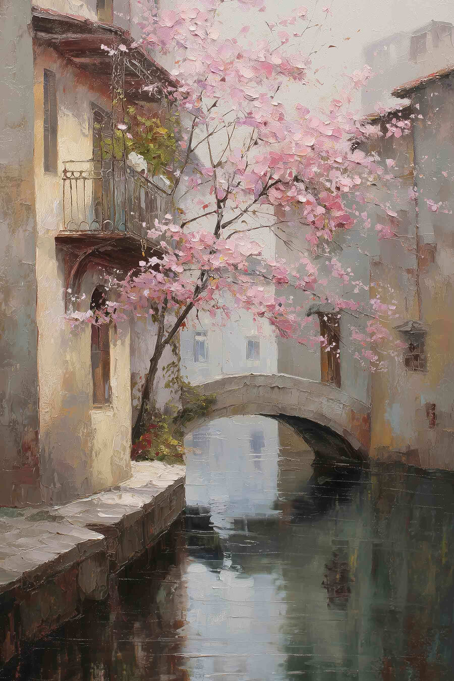 Flores sobre o canal — design completo