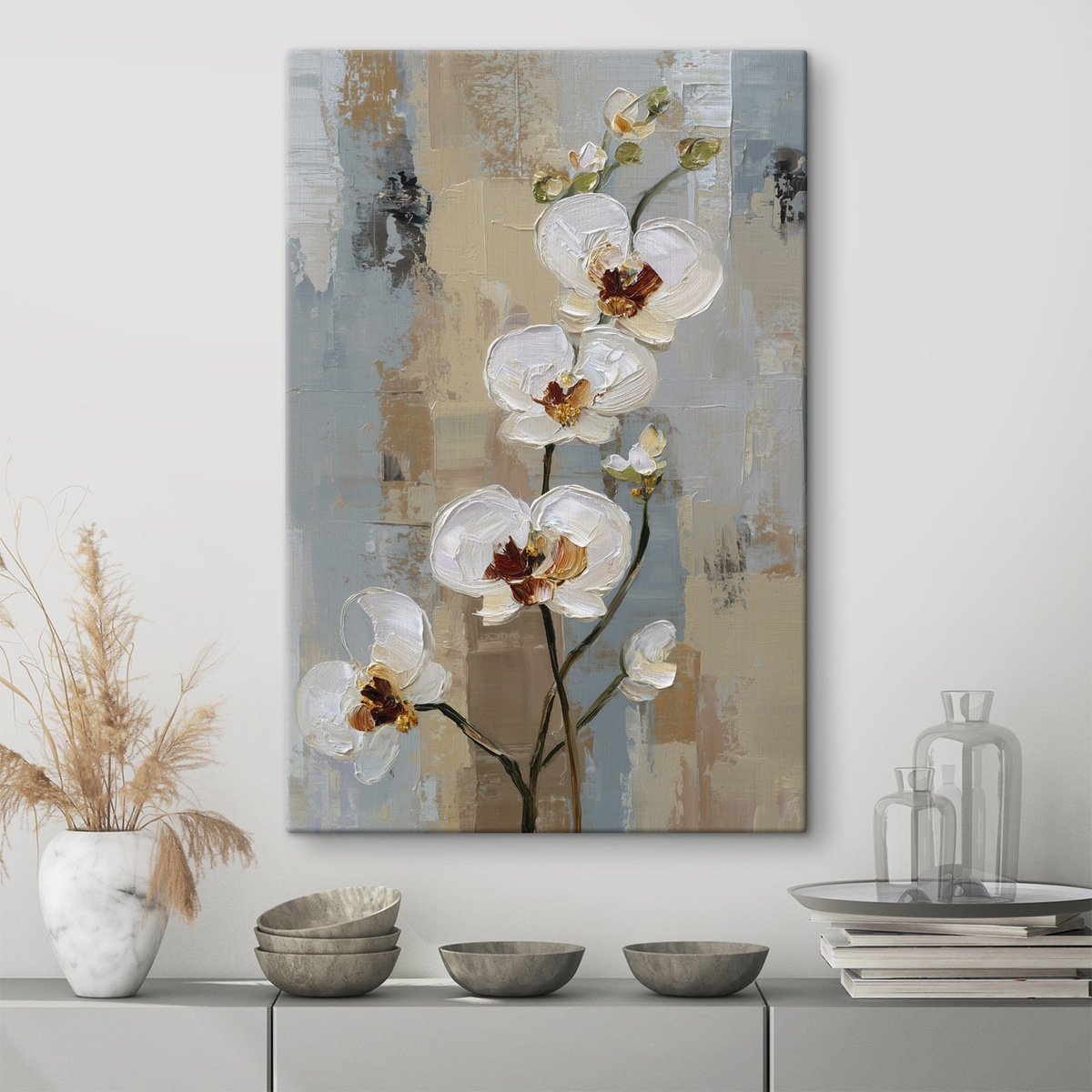 Orquídeas brancas — interior 1