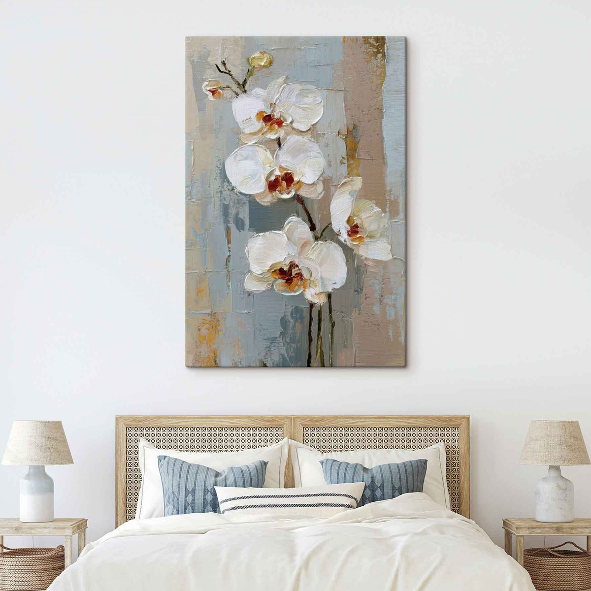 Orquídeas brancas em óleo — interior 2