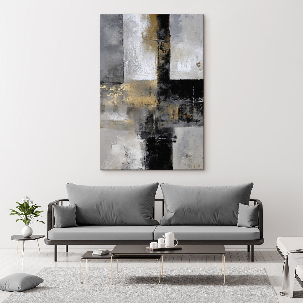 Linhas pretas com dourado — interior 2