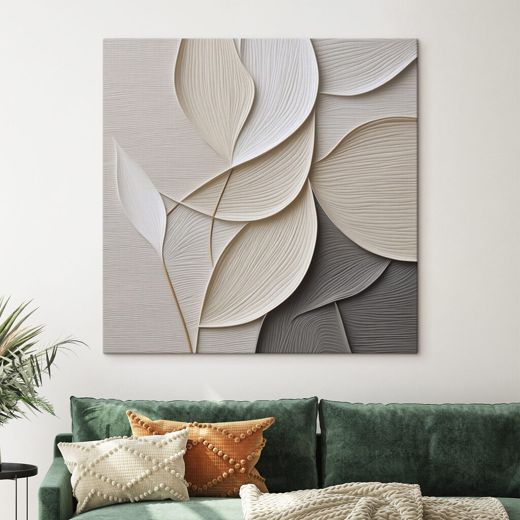 Linhas suaves de folhas — interior 2