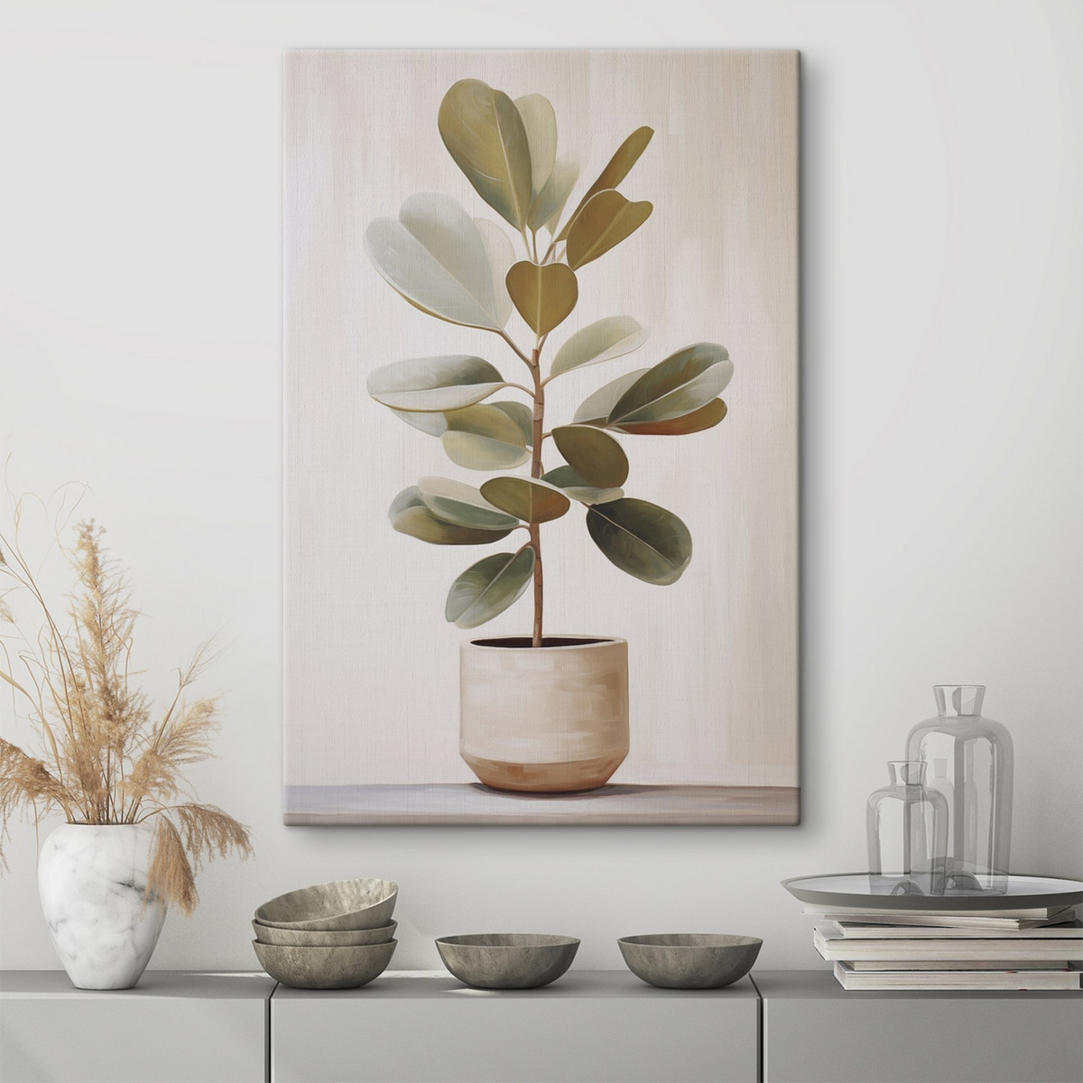 Ficus num vaso — interior 1