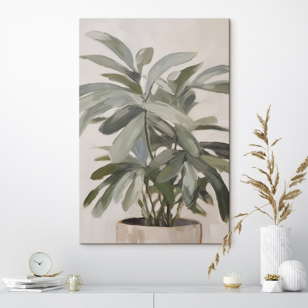 Planta verde de interior — interior 1