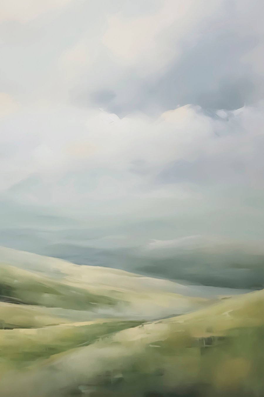 Campo sob nuvens — design completo