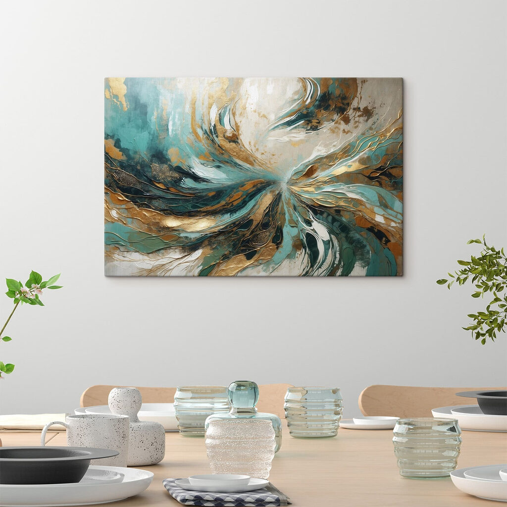 Redemoinho verde e dourado — interior 6