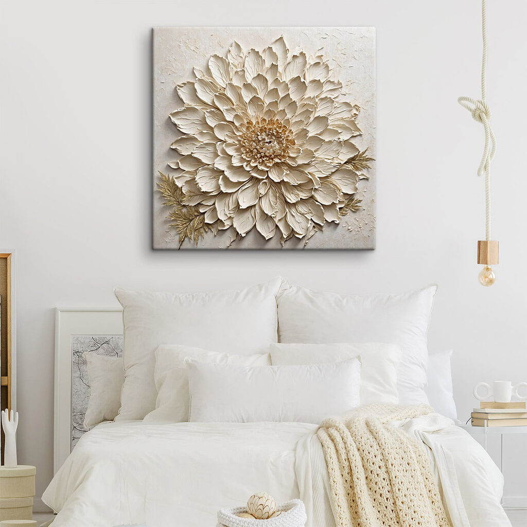 Flor creme recortada — interior 2