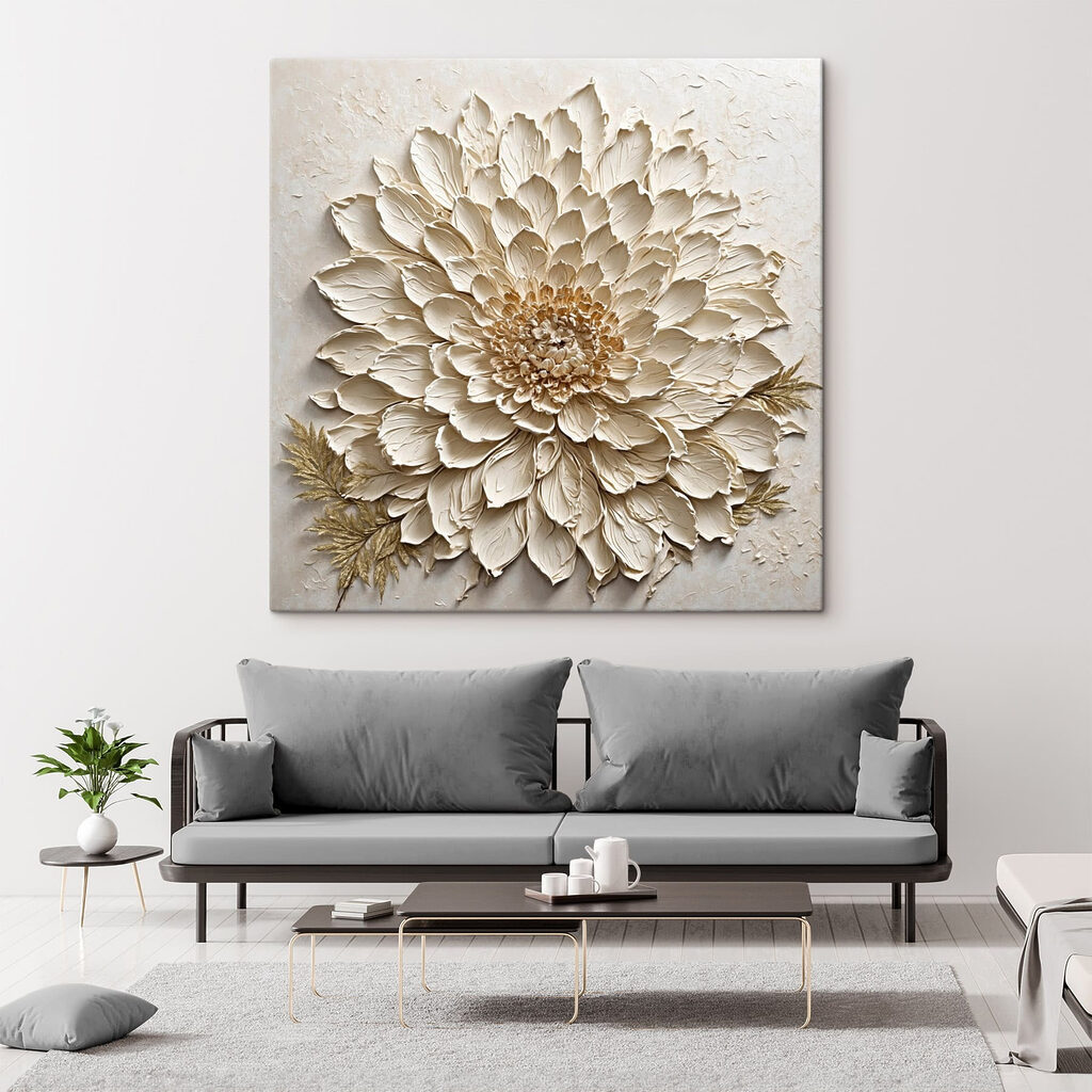 Flor creme recortada — interior 3