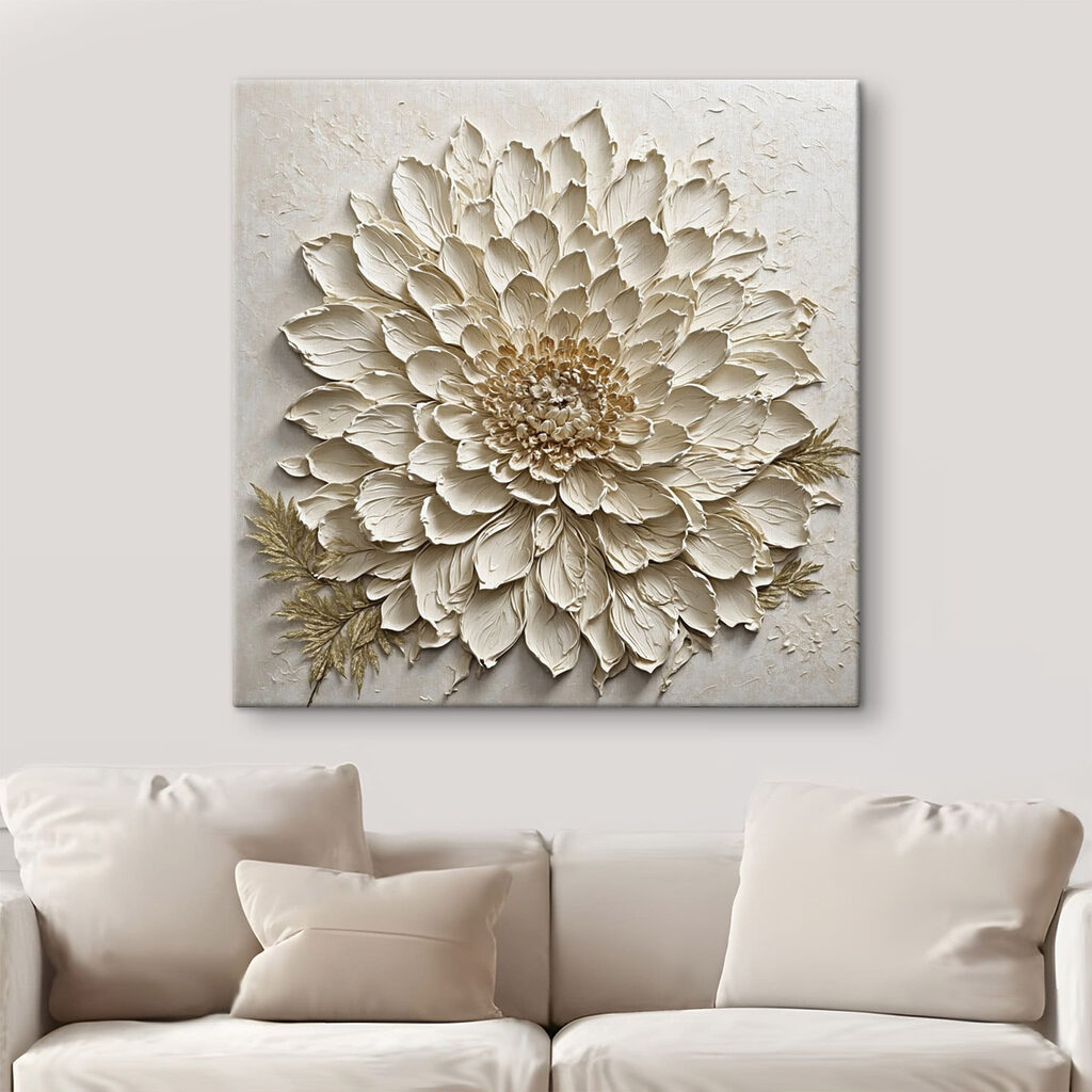 Flor creme recortada — interior 5