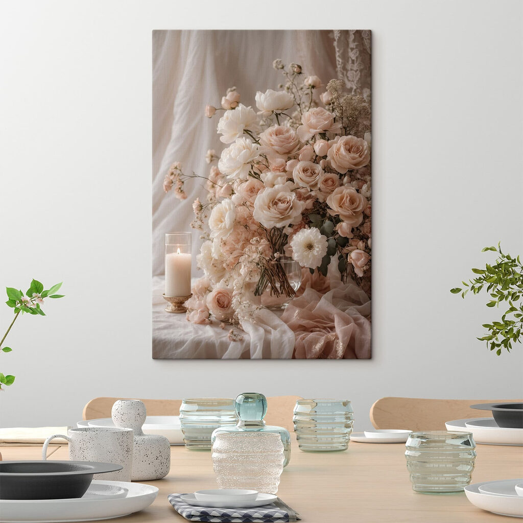 Rosas e vela acesa — interior 5