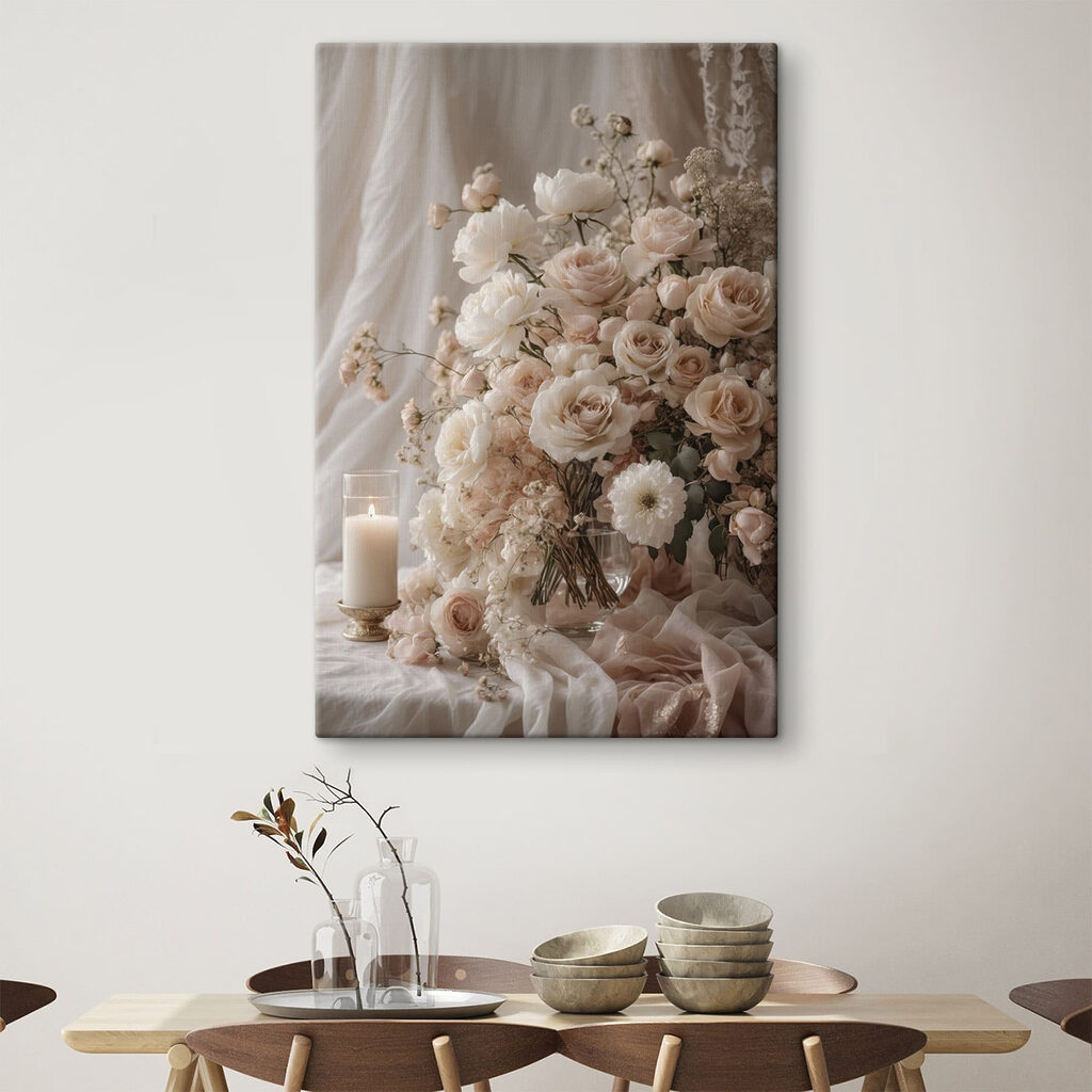 Rosas e vela acesa — interior 6