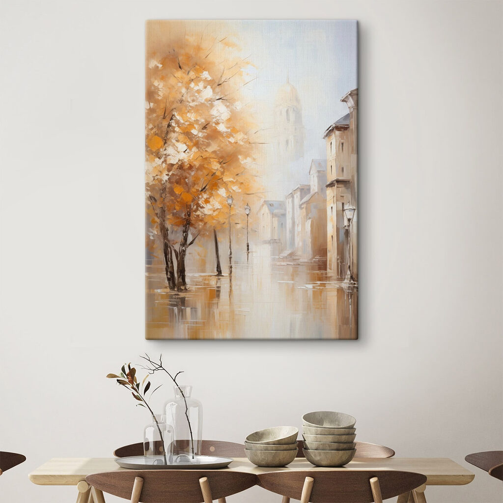 Árvores douradas na rua — interior 6