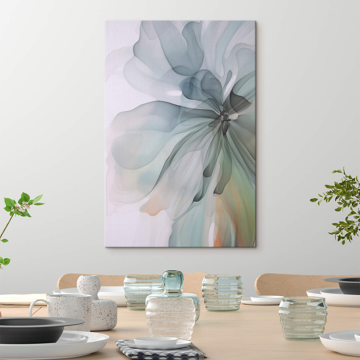 Flor abstrata delicada — interior 1