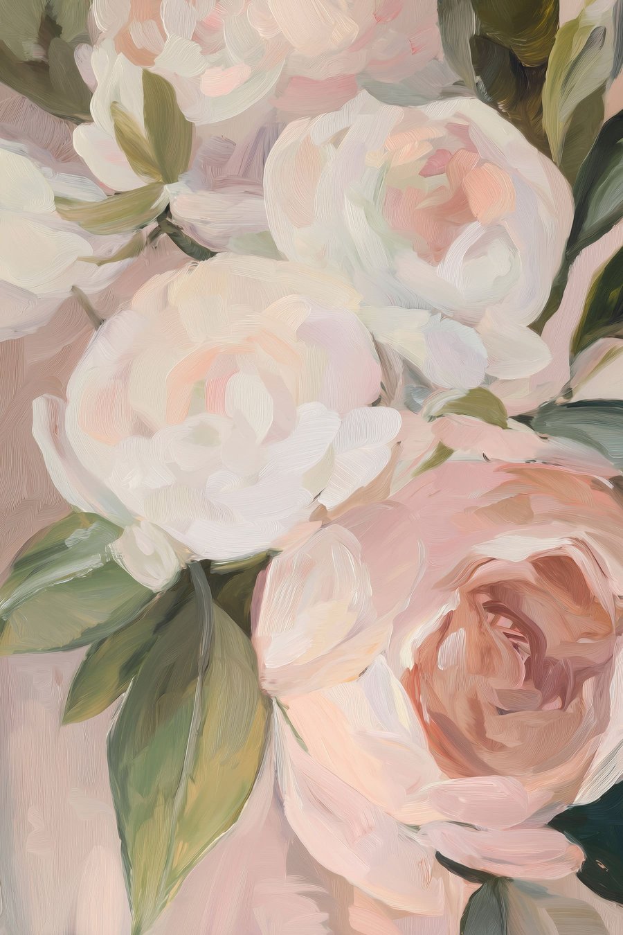 Ramo abstrato de flores — design completo