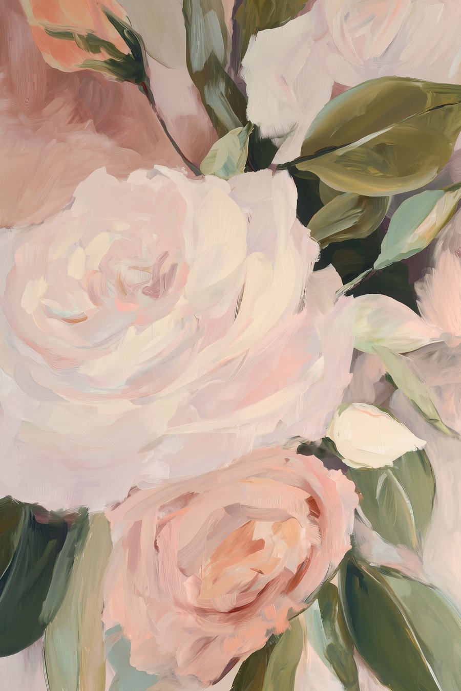 Ramo abstrato de flores — design completo