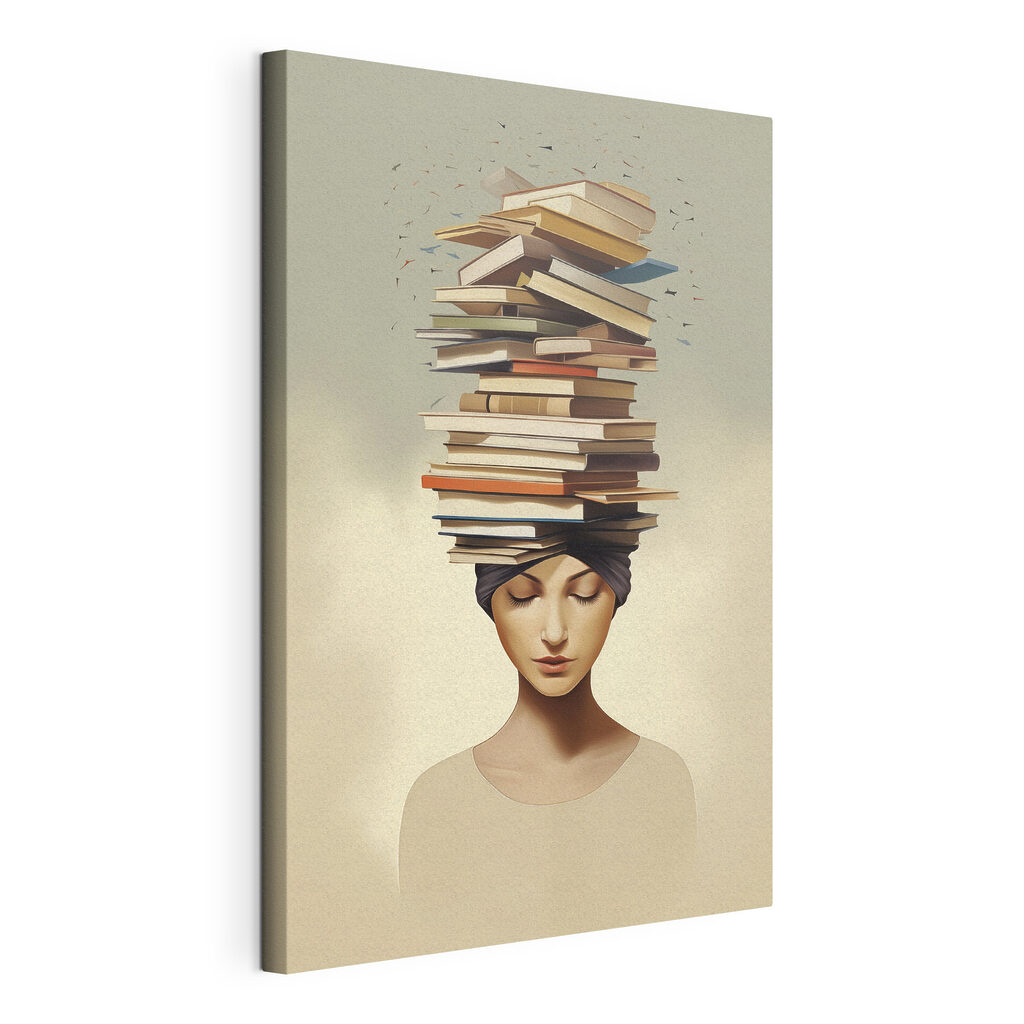 Torre de livros equilibrada — vista do produto