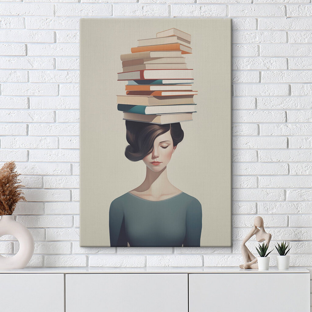 Livros sobre cabelo escuro — interior 1