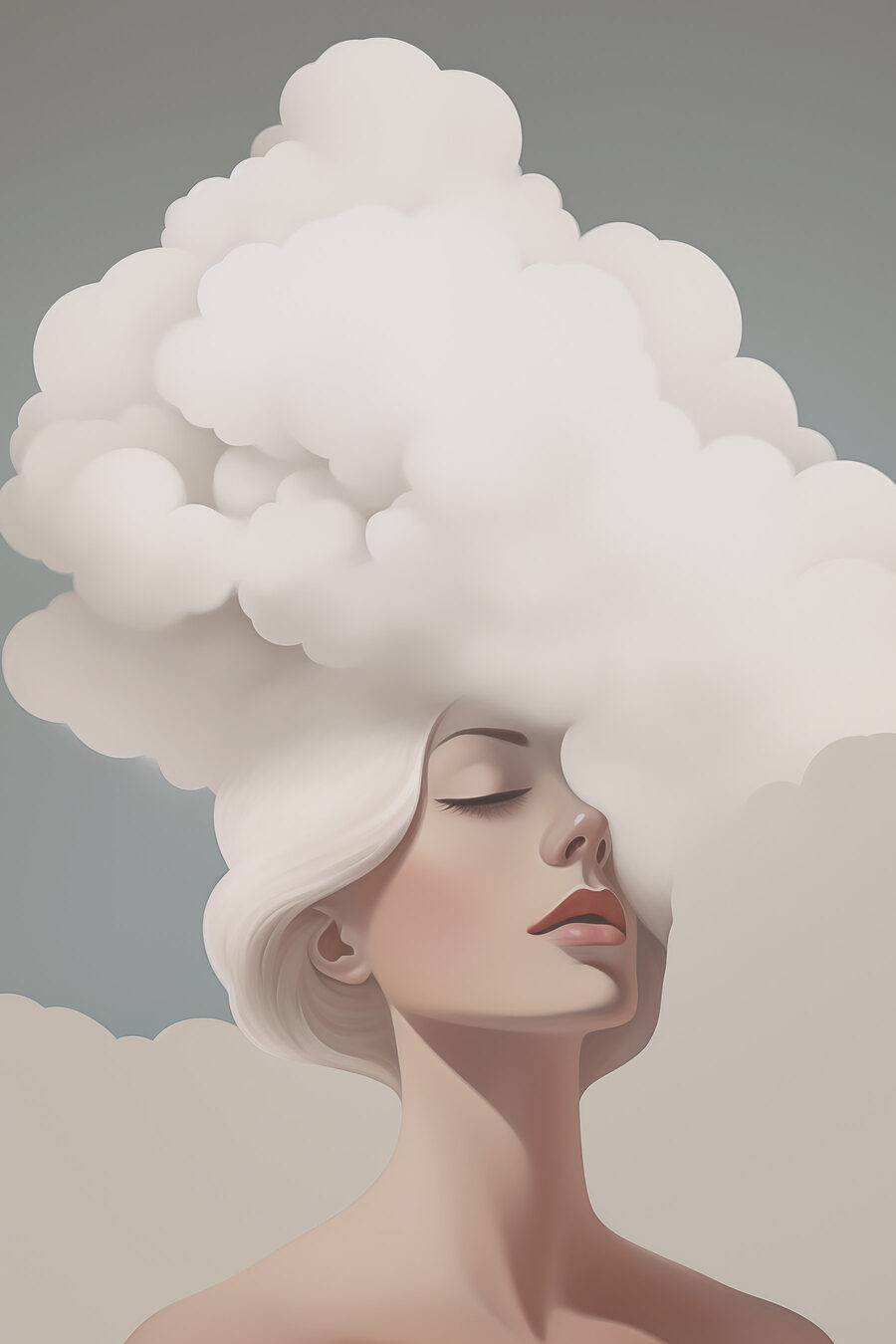 Penteado de nuvem — design completo