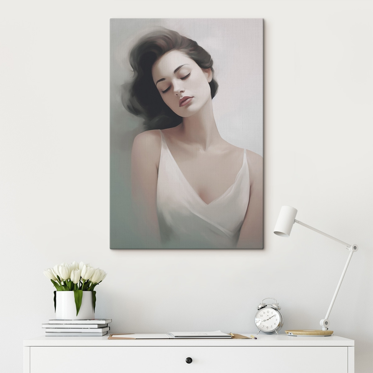Retrato com olhos fechados — interior 2