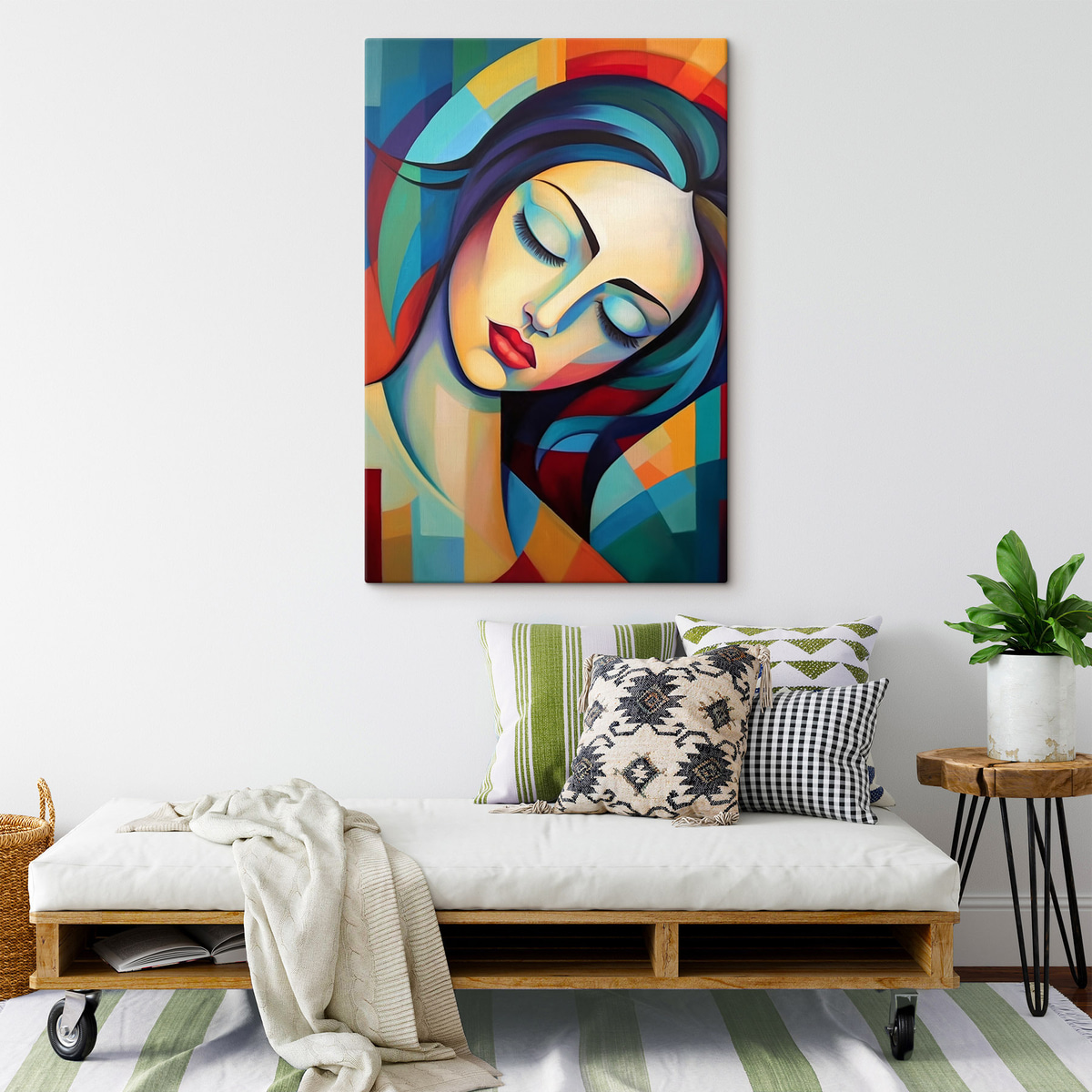 Retrato abstrato de menina — interior 2