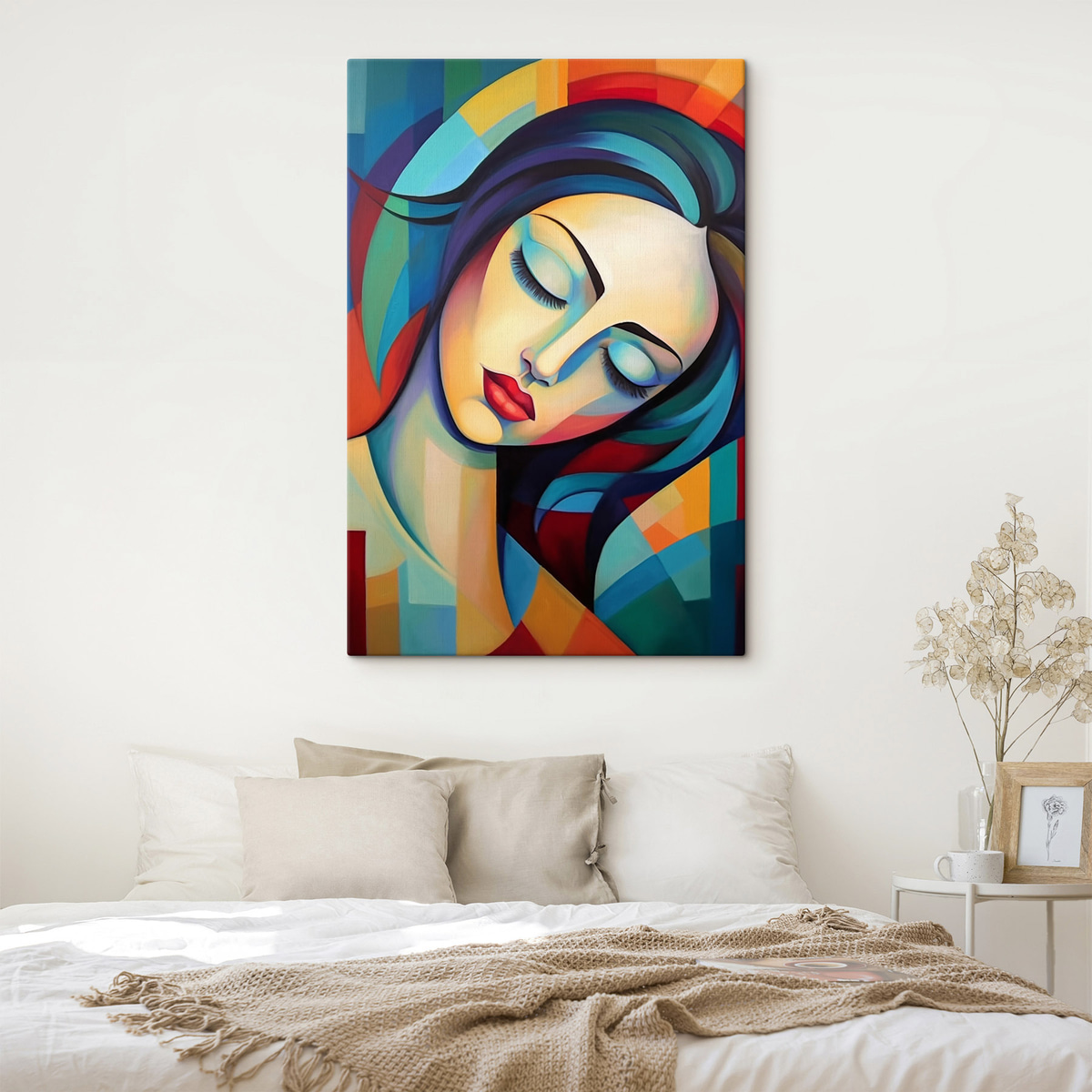 Retrato abstrato de menina — interior 1
