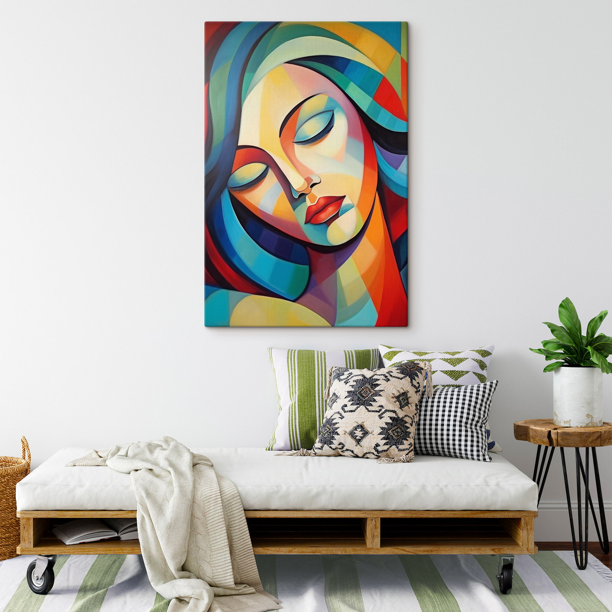 Retrato abstrato de menina — interior 2