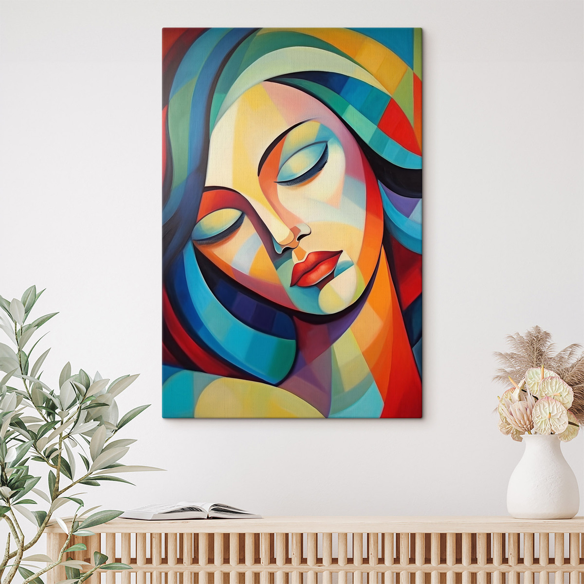 Retrato abstrato de menina — interior 1