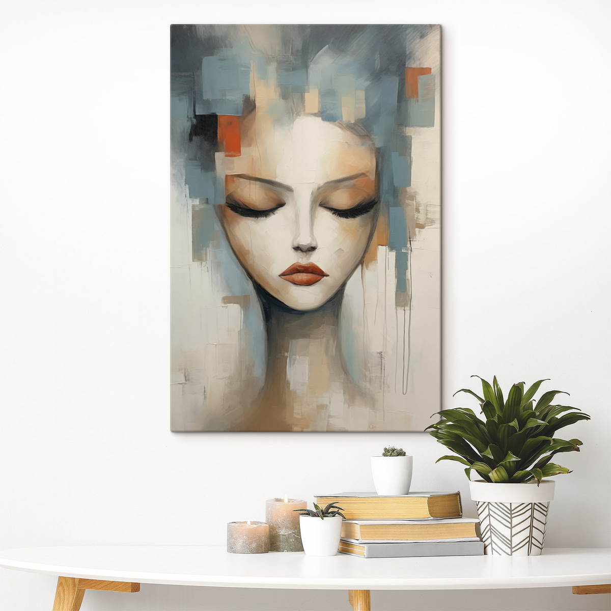 Retrato abstrato de menina — interior 2