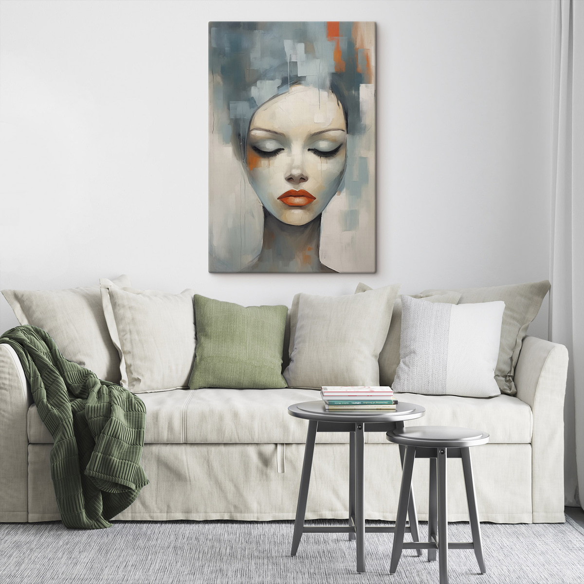 Retrato abstrato de menina — interior 2
