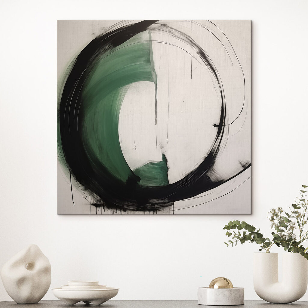 Arco verde em círculo — interior 1