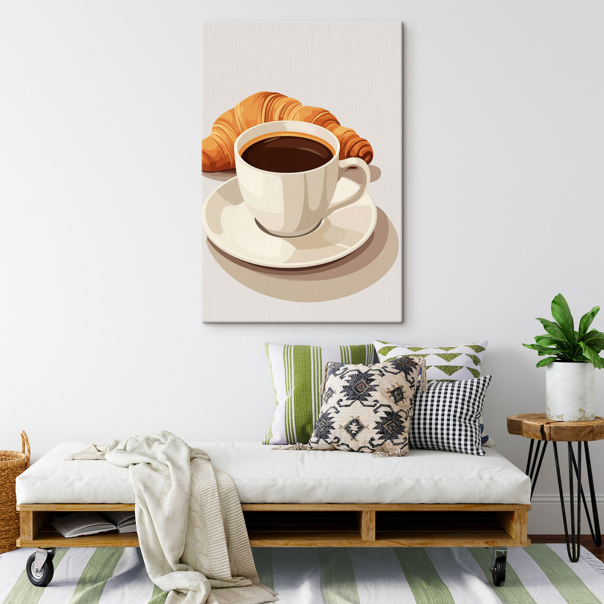 Café com croissant — interior 1