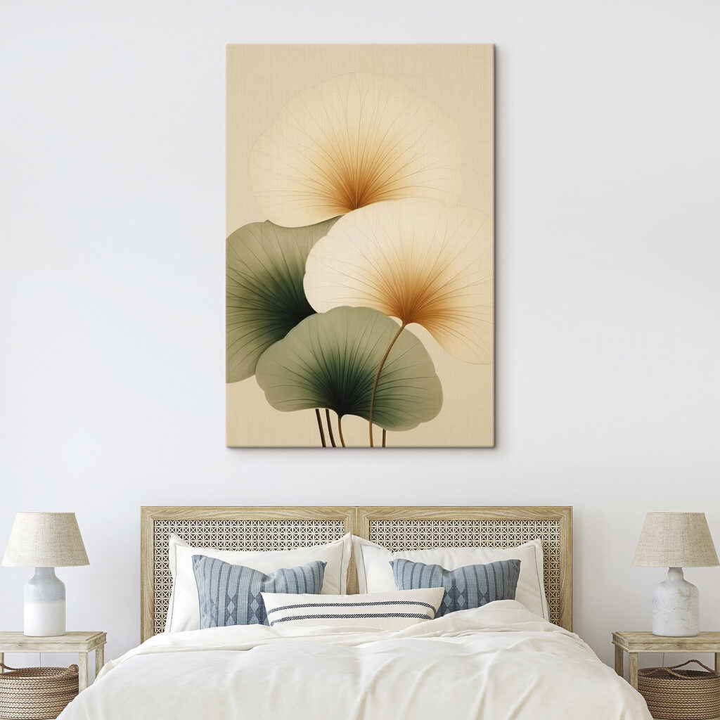 Folhas redondas com sombra — interior 2