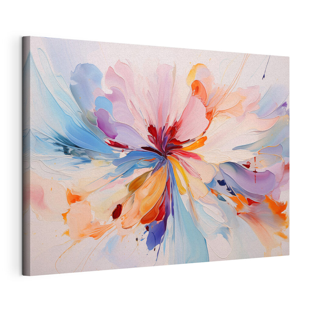 Flor pastel abstrata — vista do produto