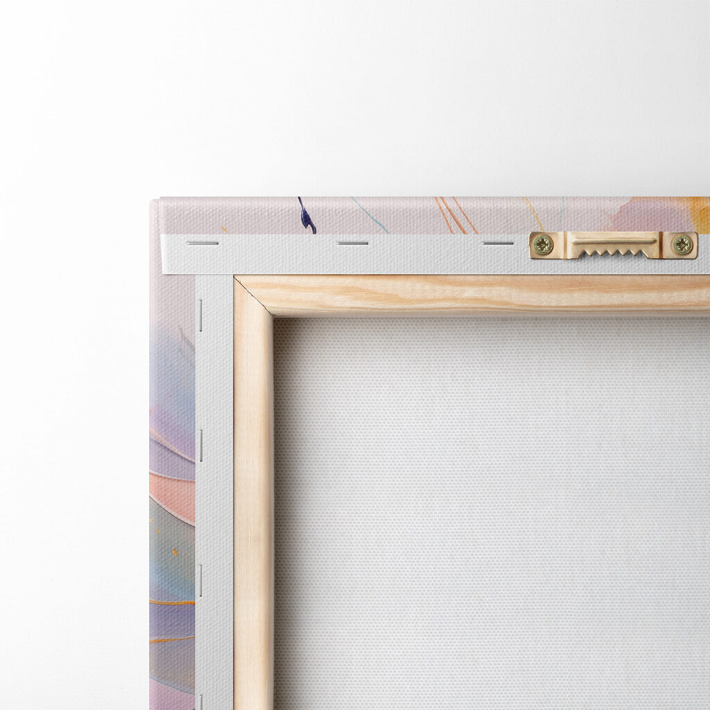 Flor pastel abstrata — verso