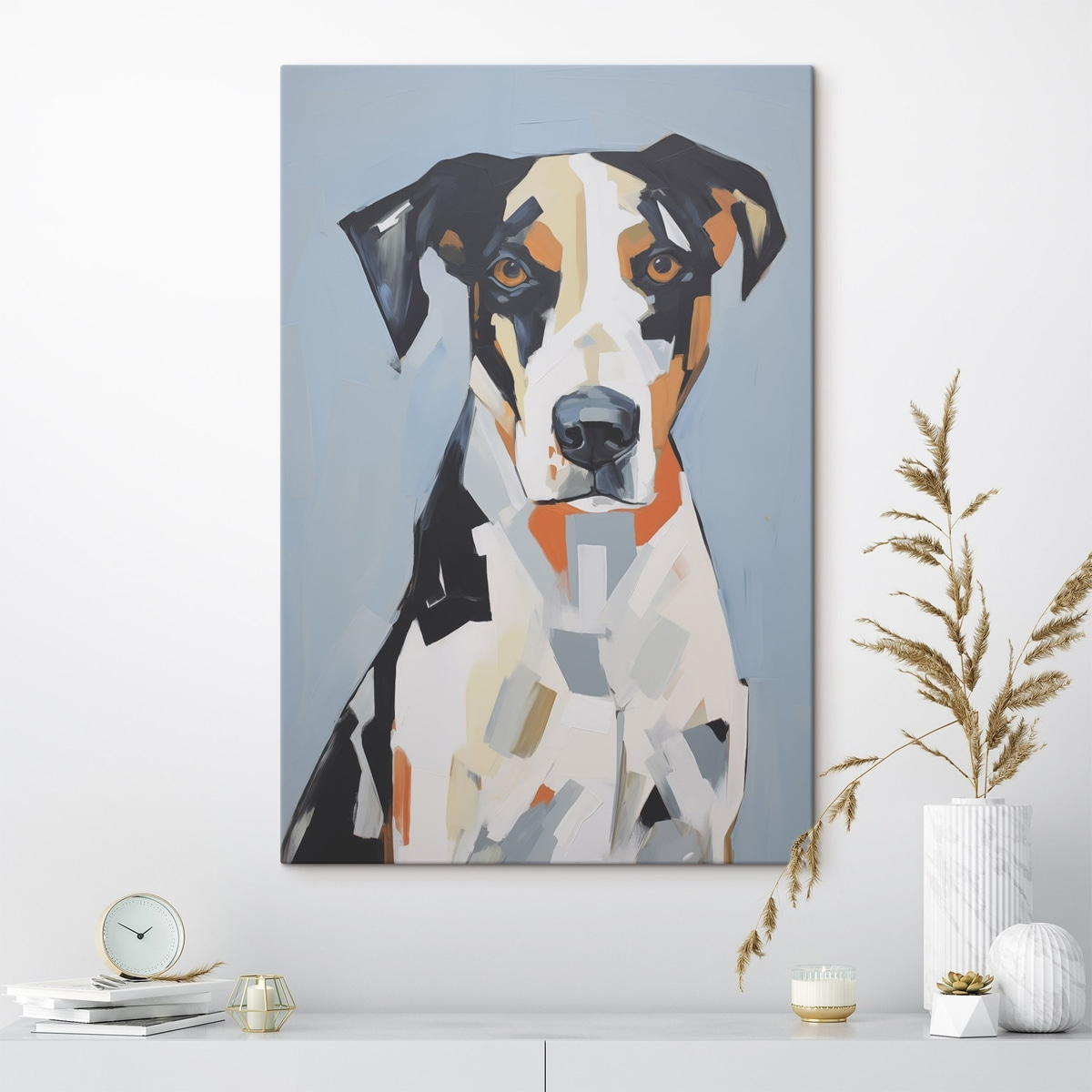 Retrato abstrato de cão — interior 2