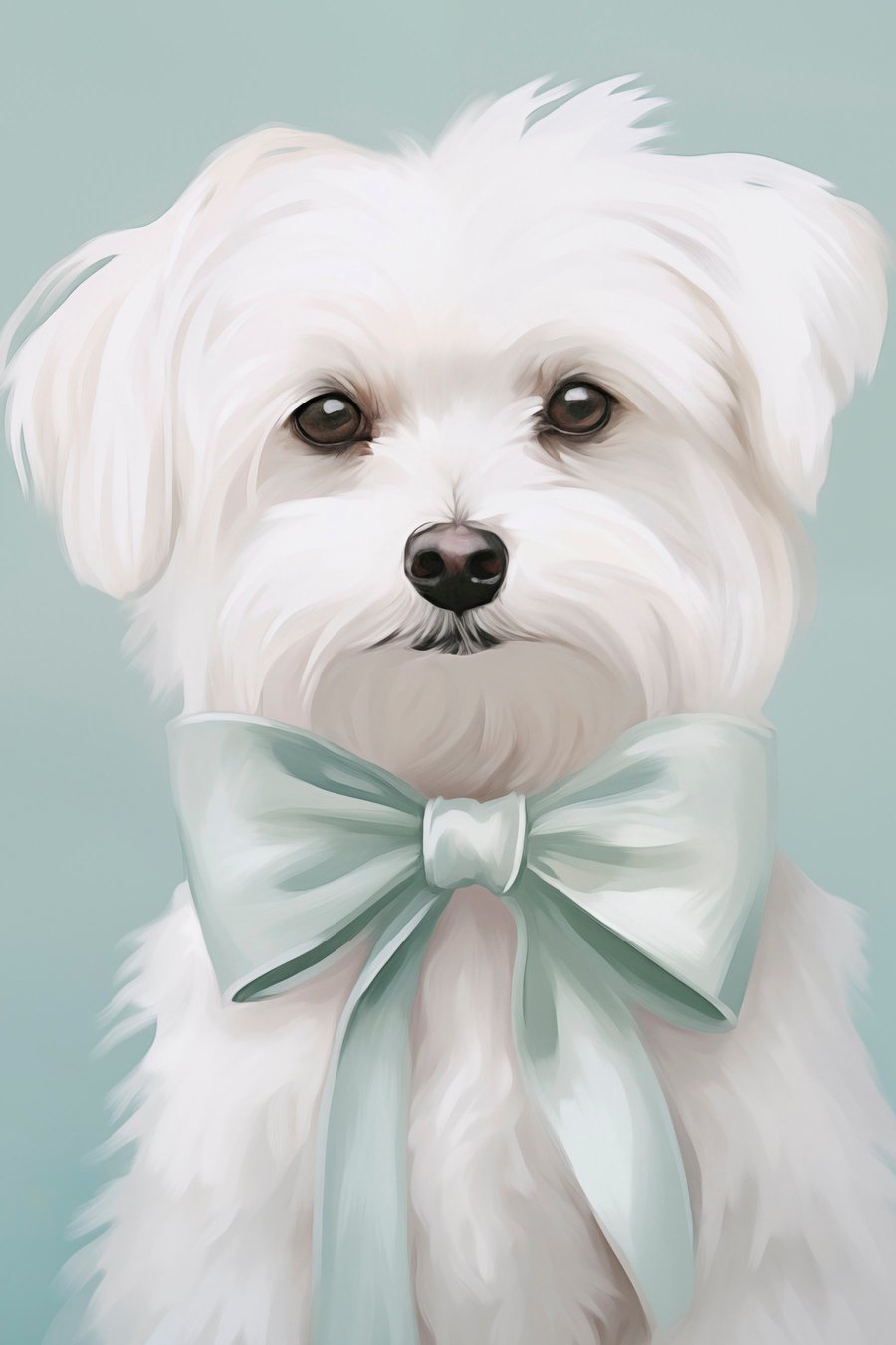 Cãozinho com laço — design completo