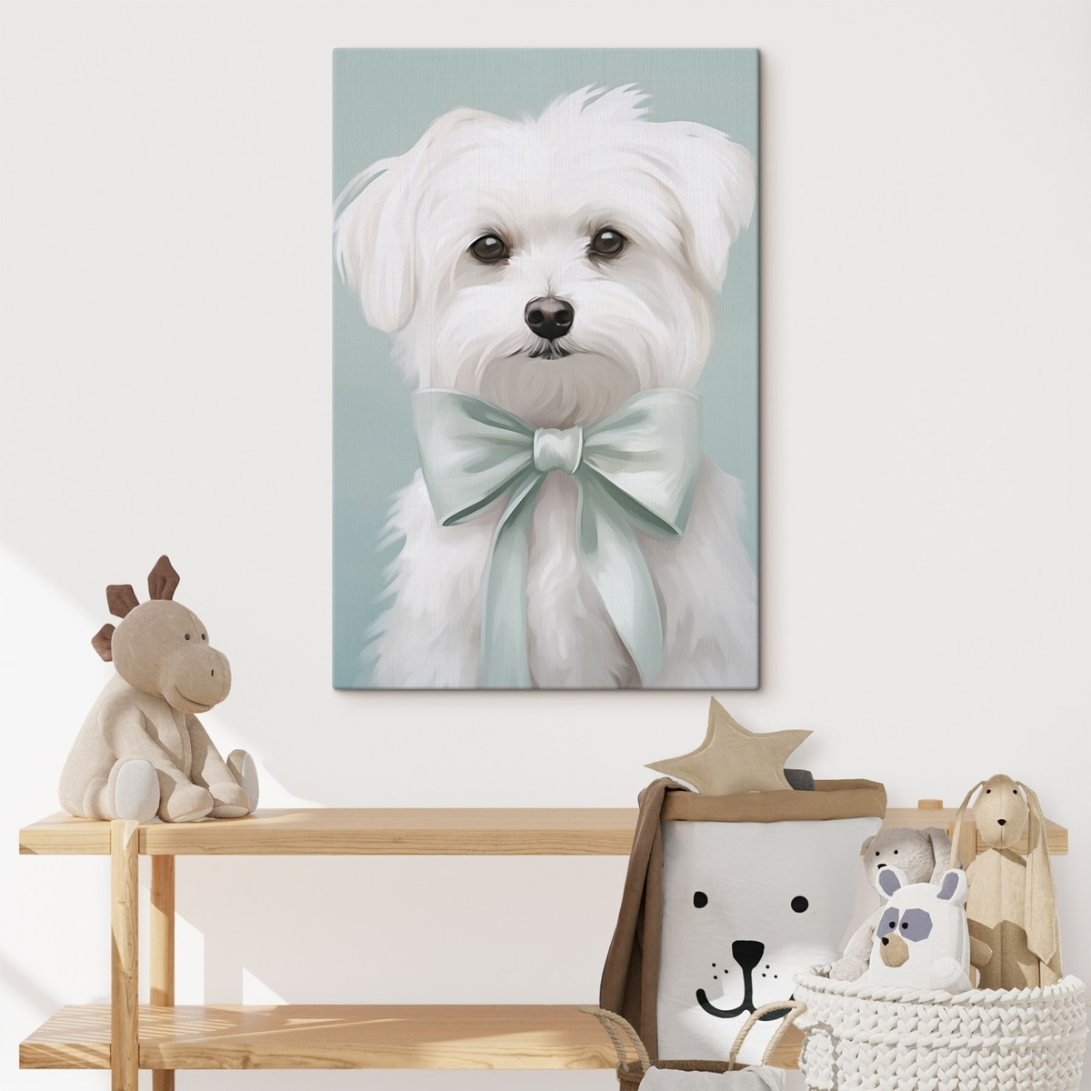 Cãozinho com laço — interior 2