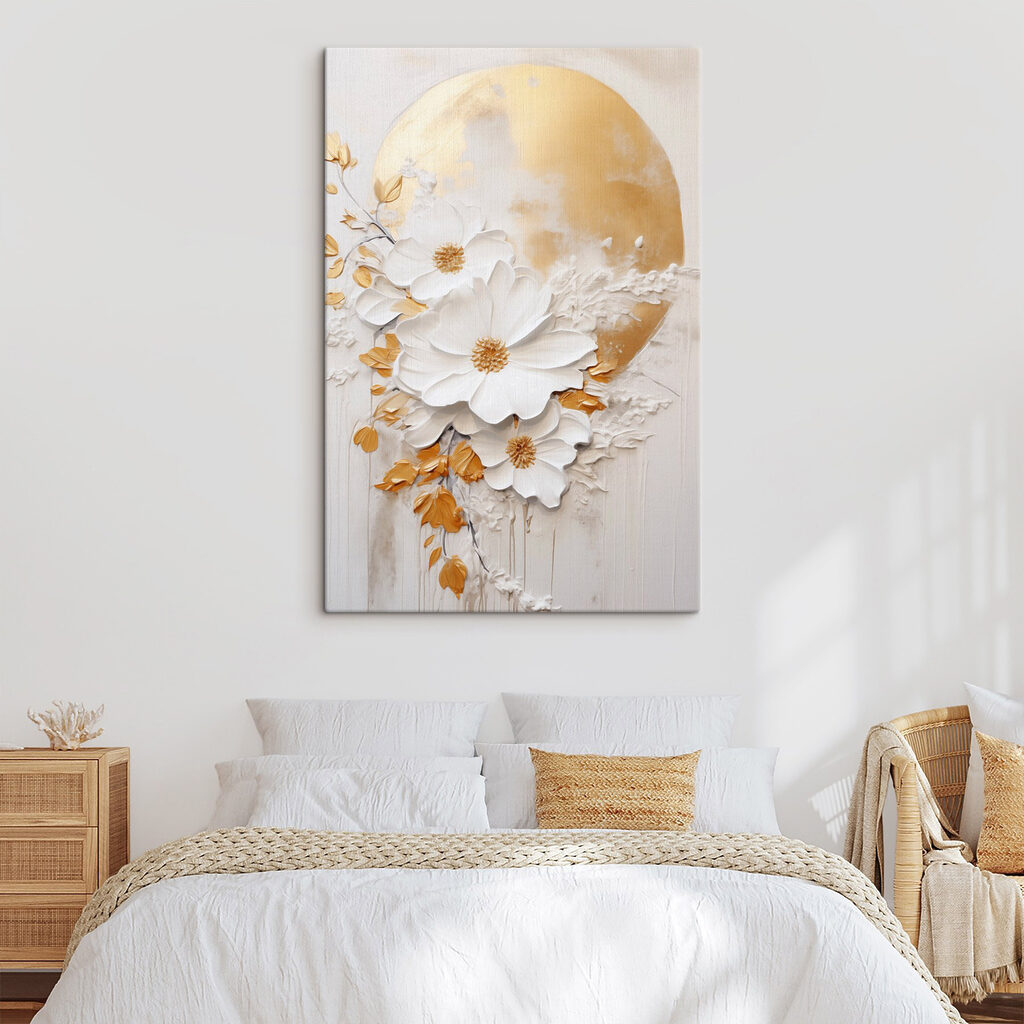 Flores e lua dourada — interior 2