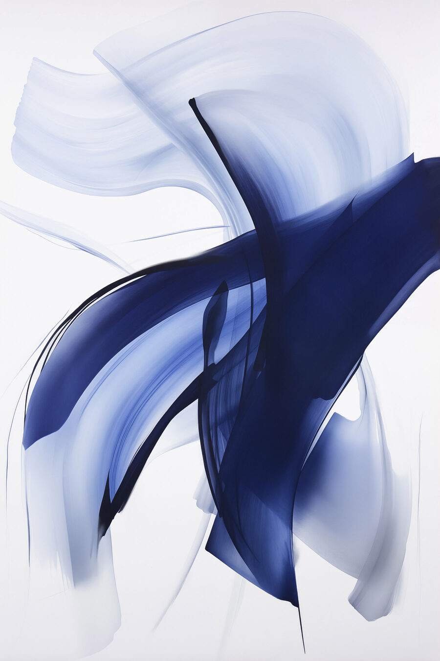 Faixas azuis em movimento — design completo