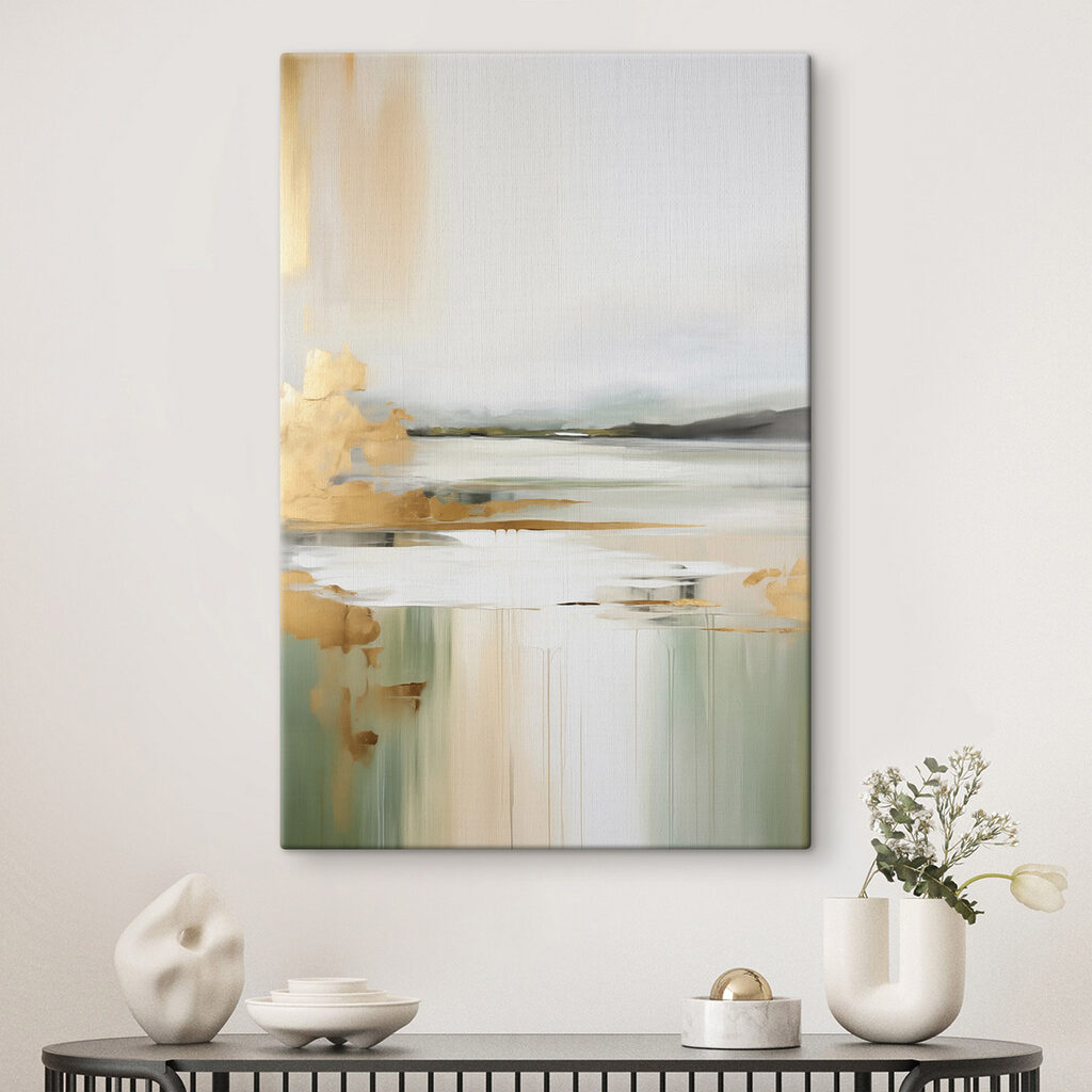 Margem dourada e reflexo — interior 1
