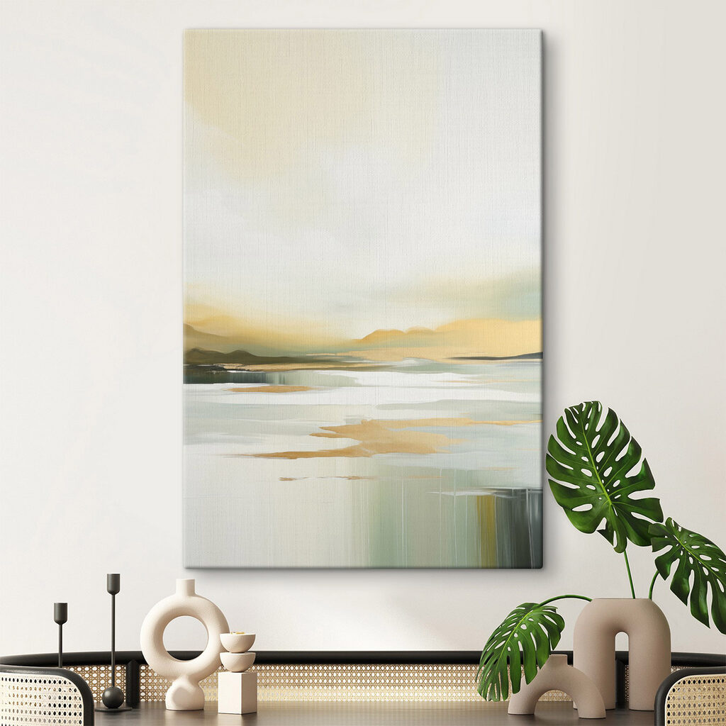 Sol sobre horizonte verde-oliva — interior 1