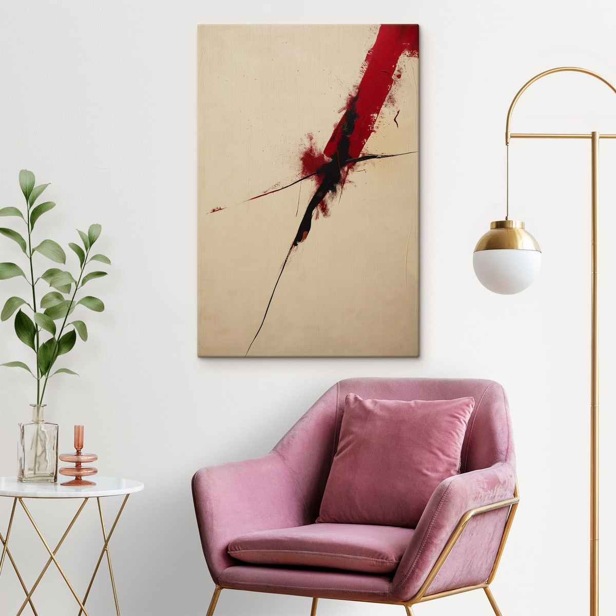 Acento vermelho — interior 1
