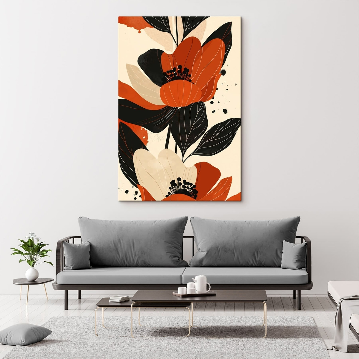 Flores grandes e coloridas — interior 1