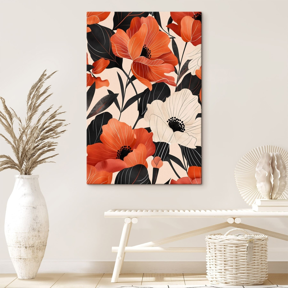 Flores grandes e coloridas — interior 1