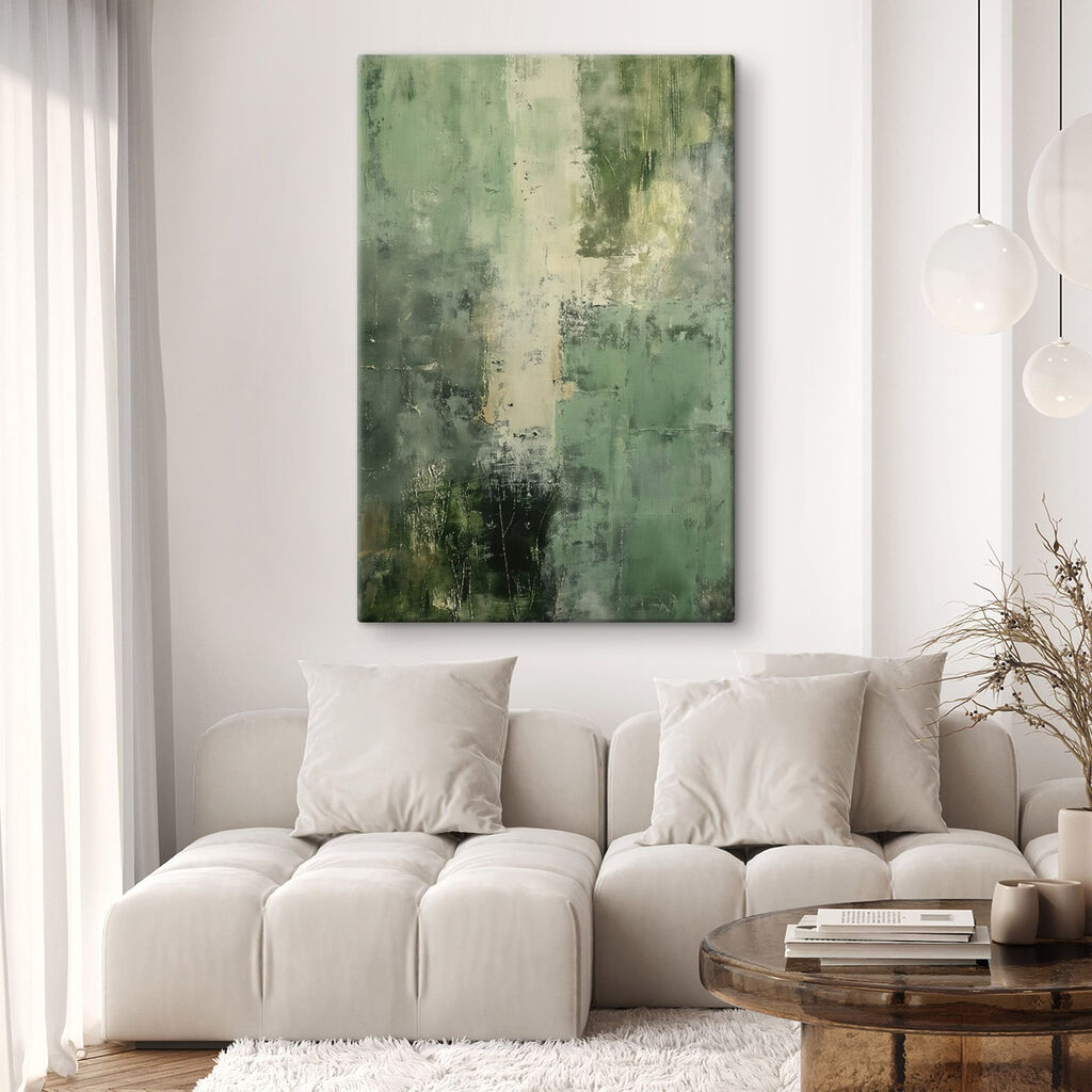 Camadas verdes de tinta — interior 2